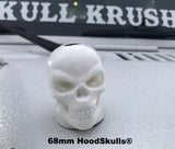 HoodSkulls® blsk2jk-white-matte Jeep Hood Accessory