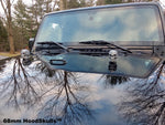 HoodSkulls® blsk2jk-silver-matte Jeep Hood Accessory